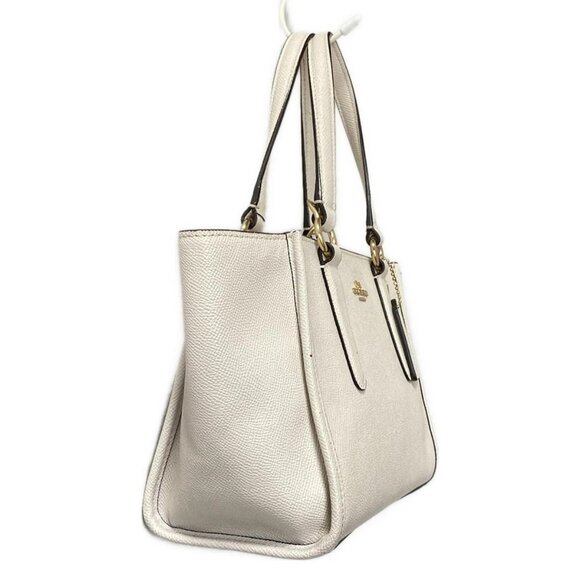 Auth COACH - F11925 Cream Leather Handbag - Picture 5 of 9